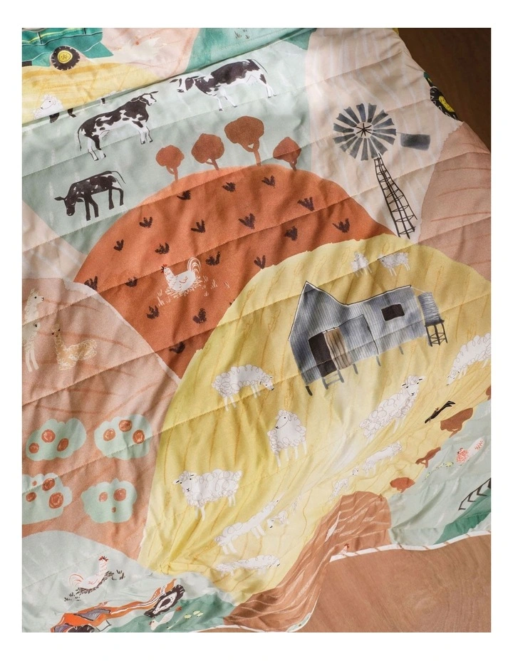 Sunset Harvest Coverlet Set in Rust