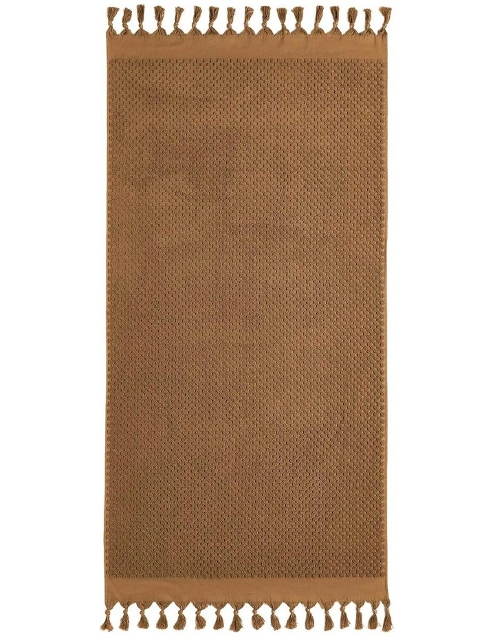 Milos Bath Towel Range in Caramel