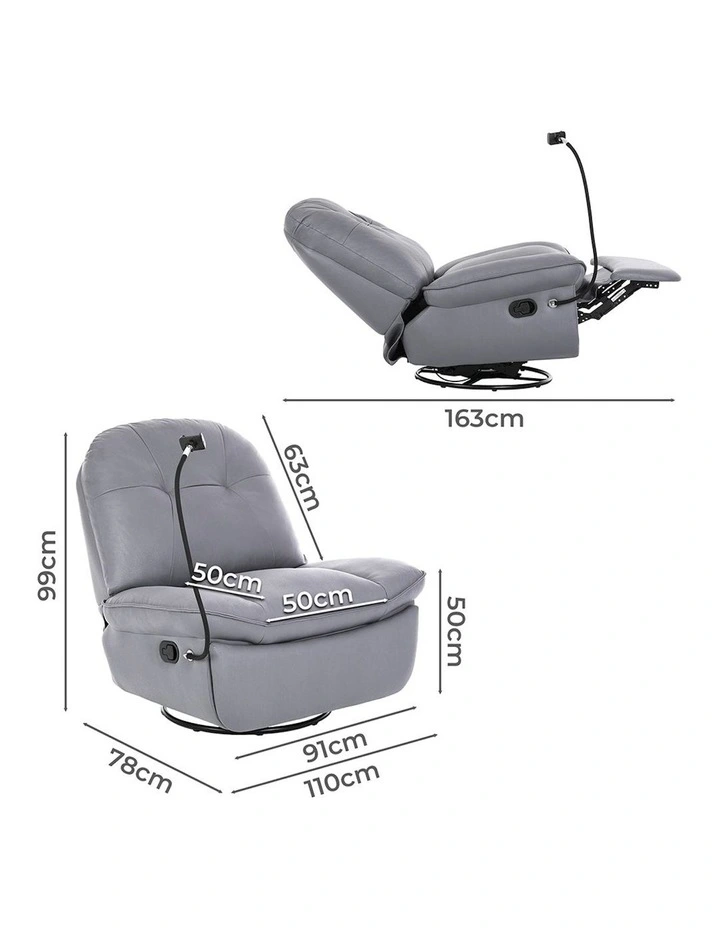 Recliner Chair in Grey