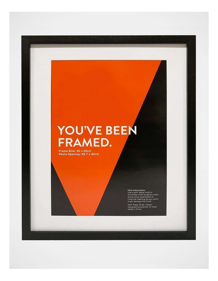 Photo Frame 40x50cm/A3 in Black