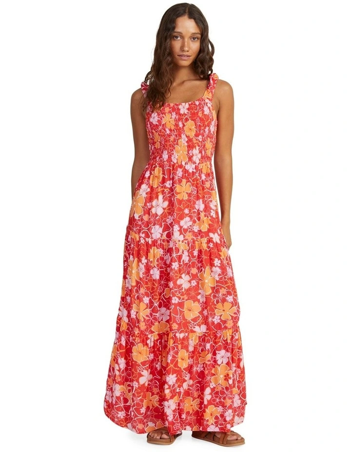 Rosie Waves Maxi Dress in Bittersweet Meadow Flowers