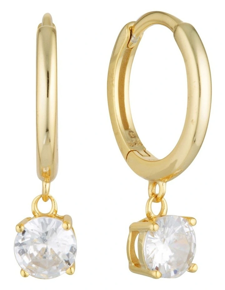 Bria Hoop Earrings in Gold