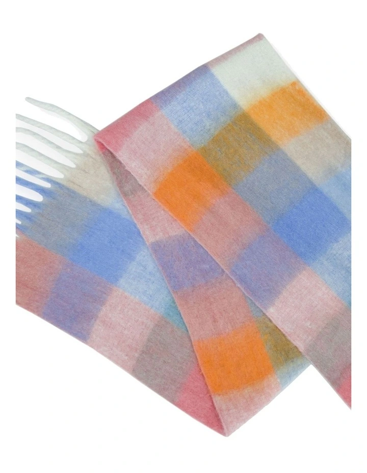 Vail Checkered Scarf in Blue