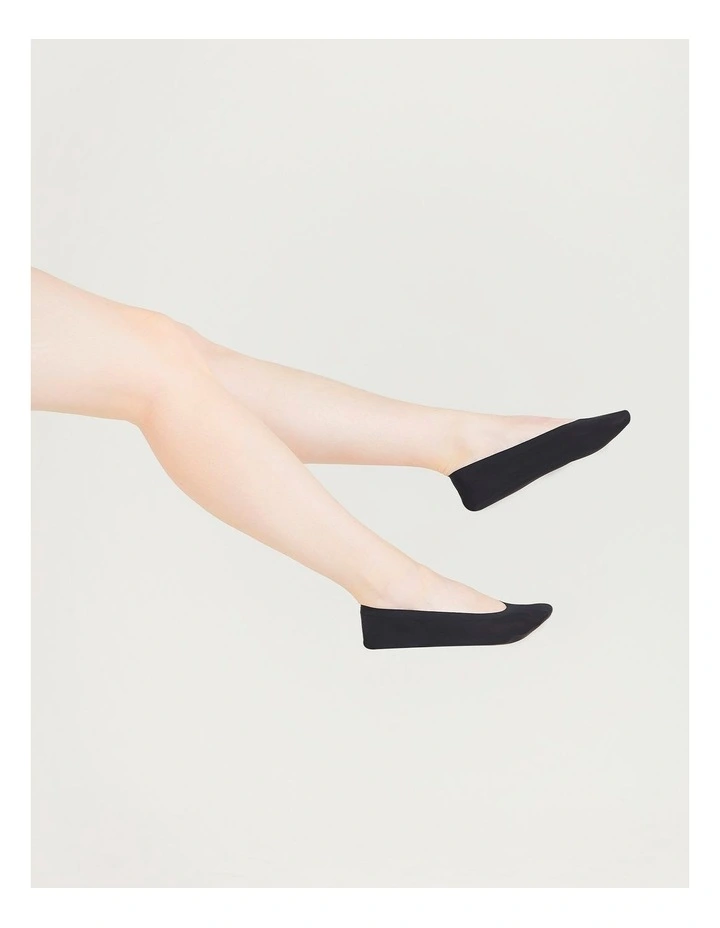 Cushioned Coverage Socks 3 Pack in Black