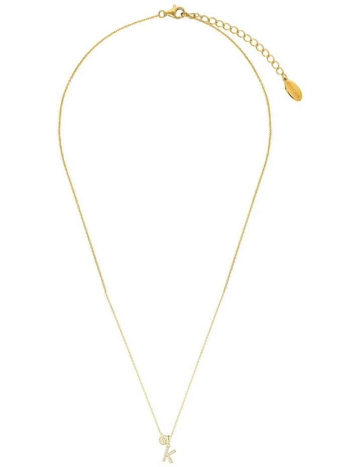 Georgini Luxury Letters 'K' Initial Pendant in Gold