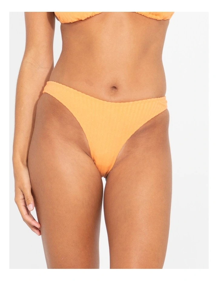 Lucky Midi Bikini Pant in Orange