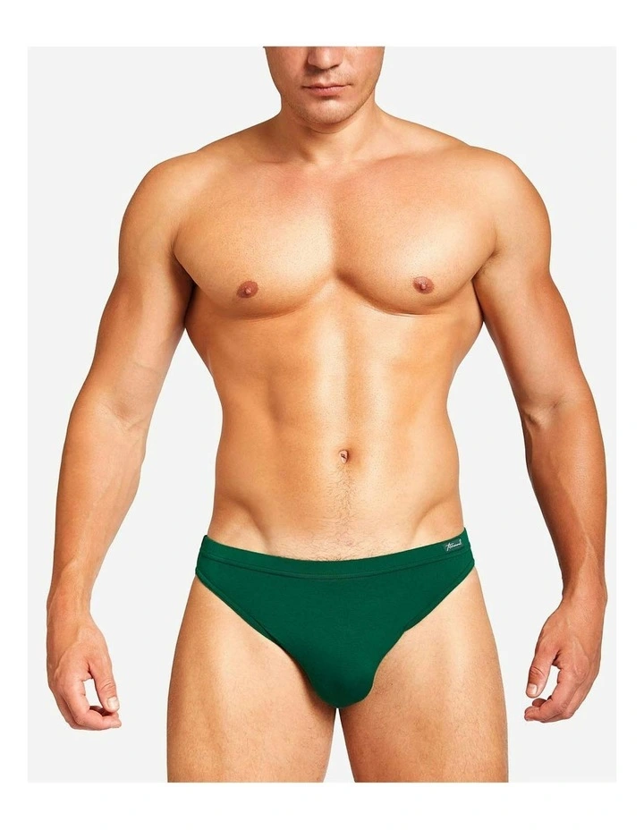Body Bamboo Bikini Brief in Forest Green