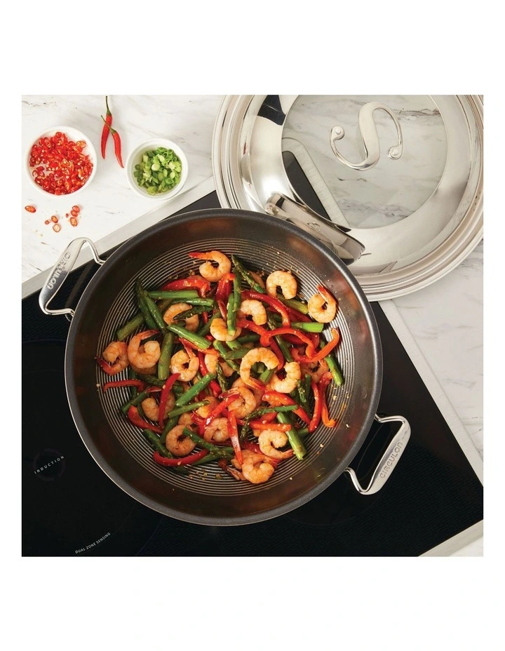 C-Series Nonstick Clad Induction Covered Sauteuse 30cm in Stainless Steel