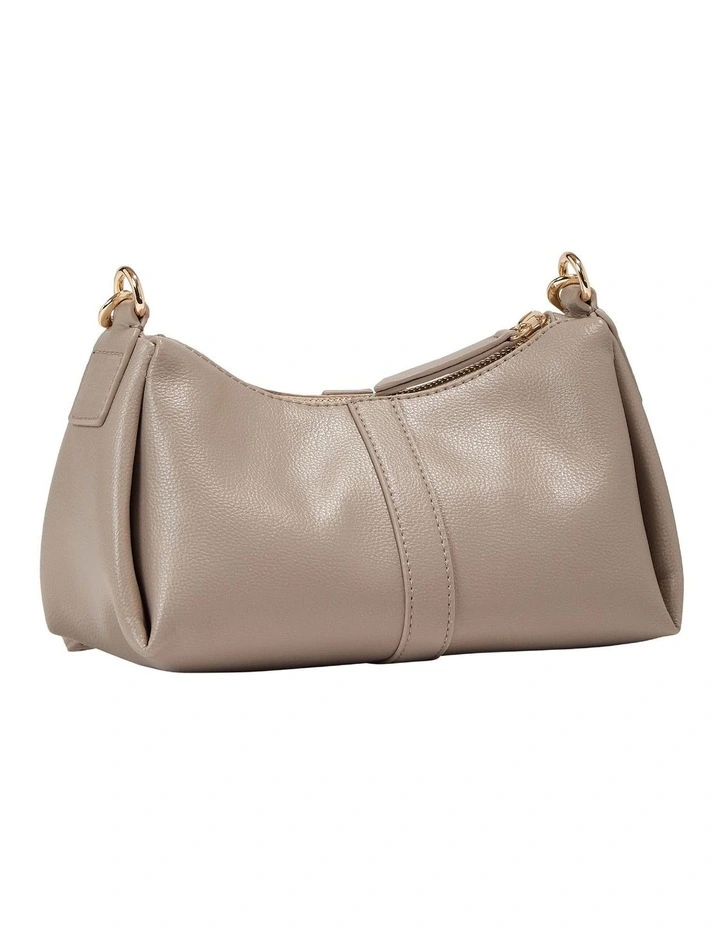Feminine Crossover Bag in Smooth Taupe