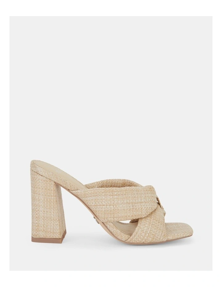 Faiza Heels in Raffia