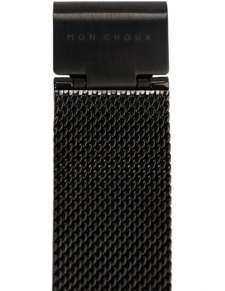Classic Mesh Watch Strap 18mm in Black
