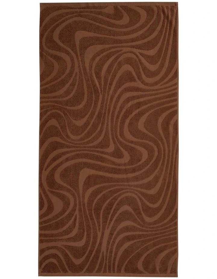 Aura Wave Towel Range in Pecan