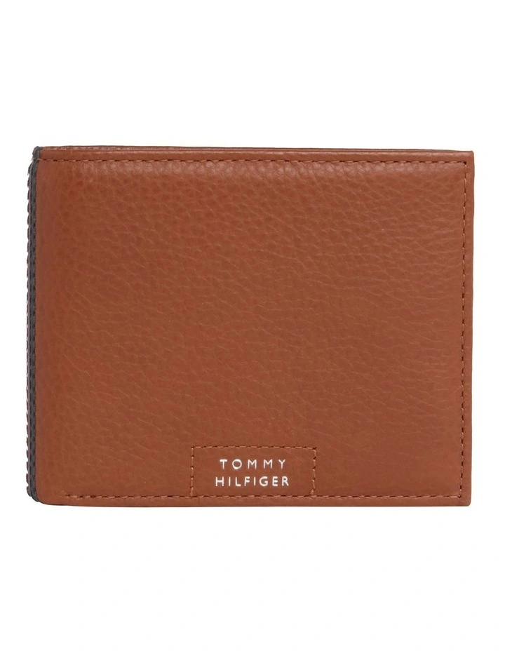 Prem Leather Mini CC Wallet in Warm Cognac