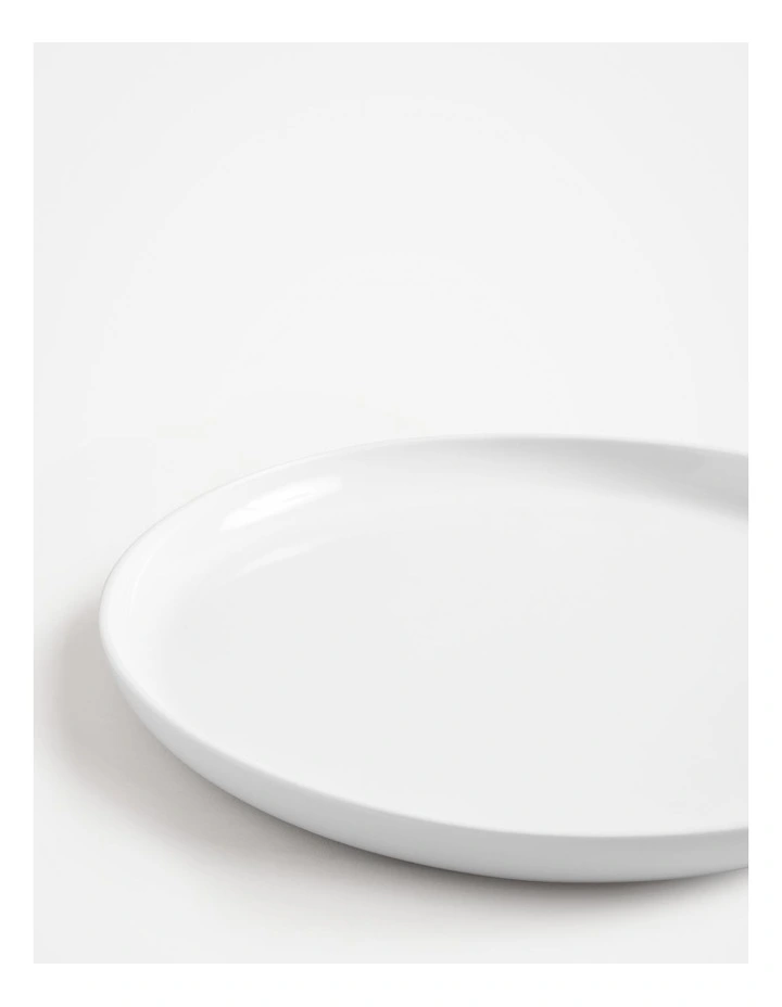 Yarra Large Round Platter in White