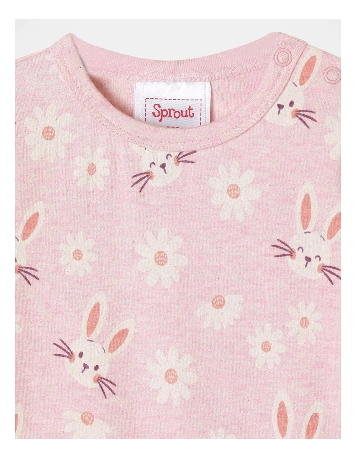 Essential Bunny Bodysuit in Dusty Pink