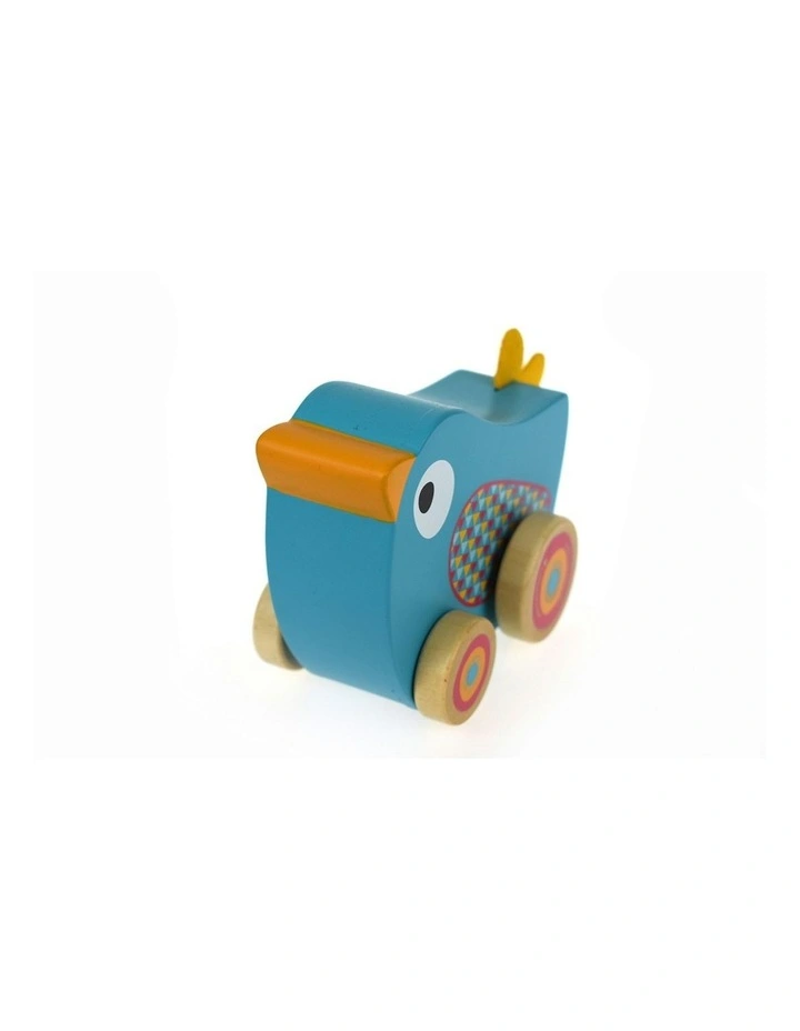 Bird Wind N Walk Wooden Animal Play Music Box Toddler Toy