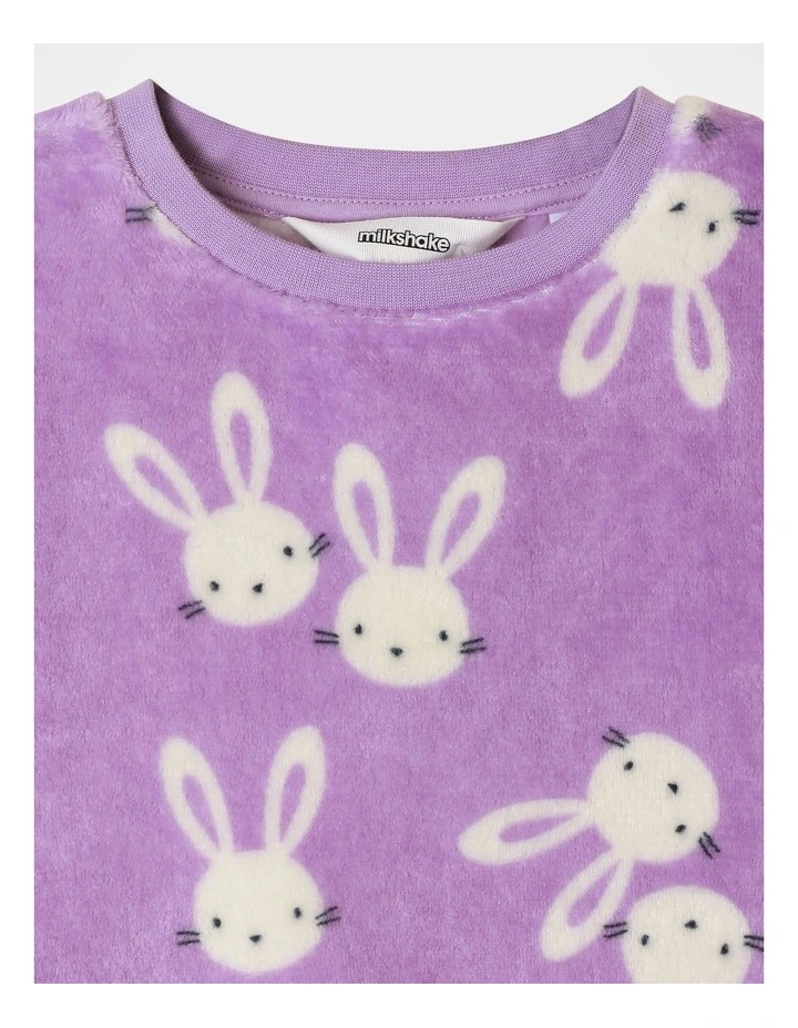 Bunny Pyjama Set in Purple