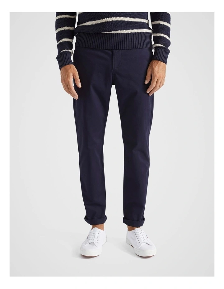 Tapered Chino in Midnight Blue