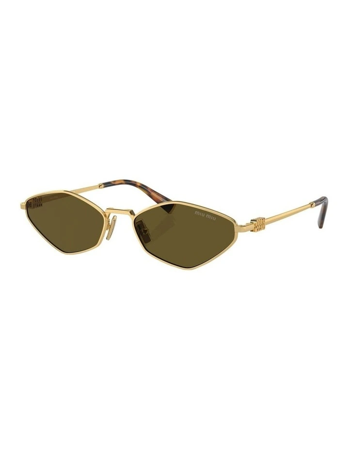 MU 56ZS Sunglasses in Gold