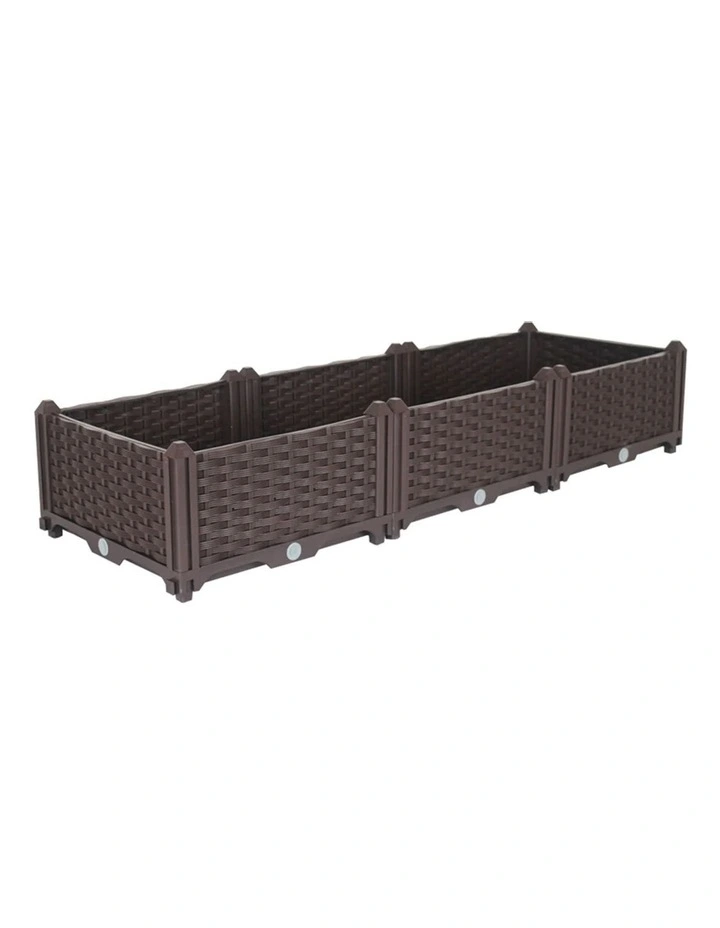 Raised Planter Box 120cm in Dark Brown