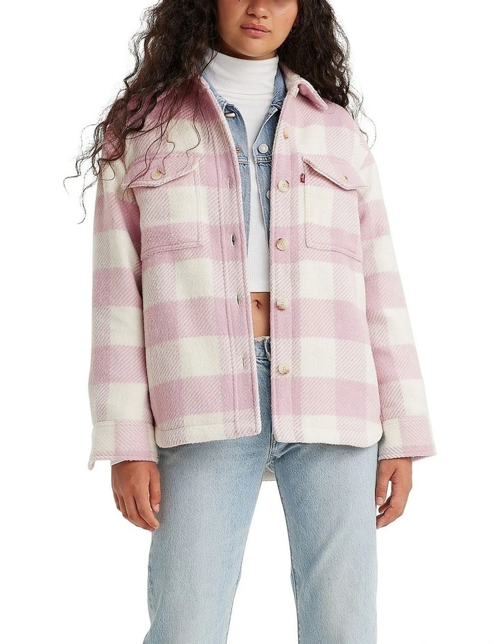 Nola Shacket Jacket in Keepsake Lilac