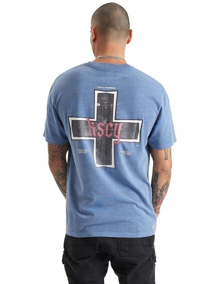Hope Relaxed Tee in Blue