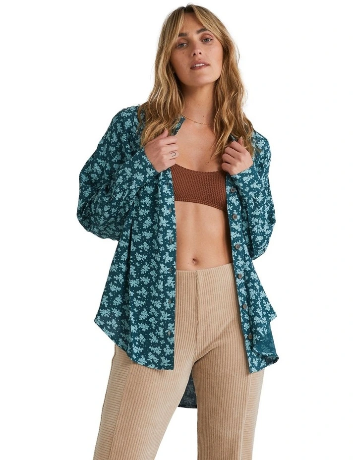 Lost Days Shine On Top in Green Multi