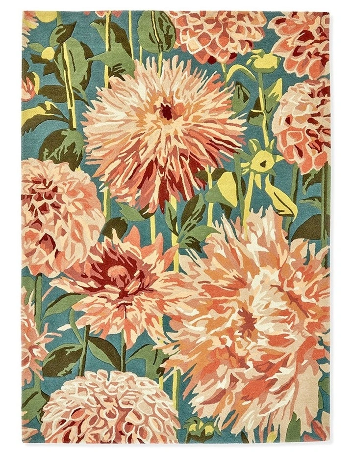 Dahlia Wilderness Rug 142408 in Coral