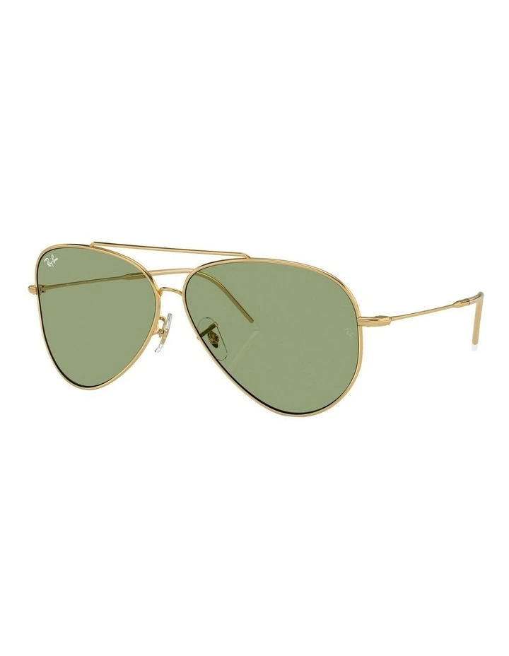 Aviator Reverse Sunglasses in Gold