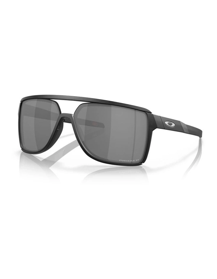 Castel Polarised Sunglasses in Matte Black Ink