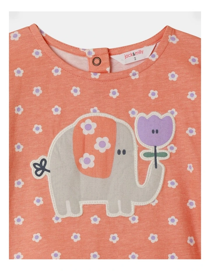 April Top In Coral