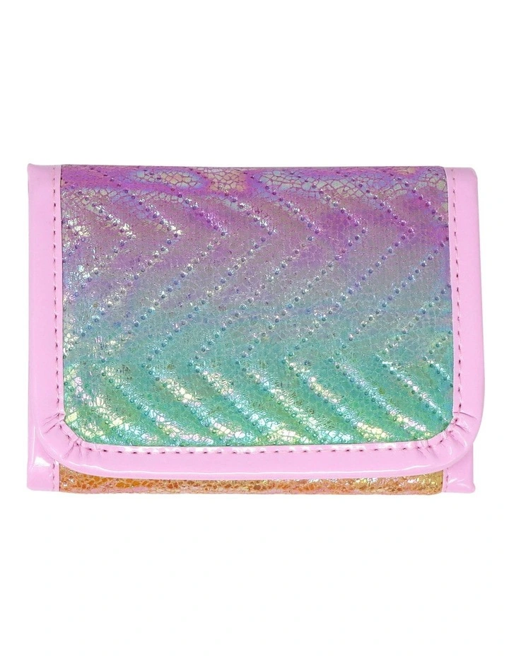 Unicorn Dreamer Quilted Wallet in Rainbow