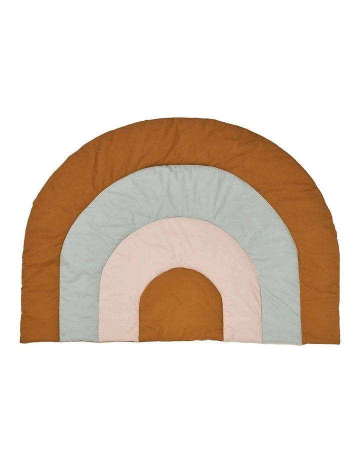 Jiggle & Giggle Rainbow Cotton Quilted Playmat 95cm in Multi