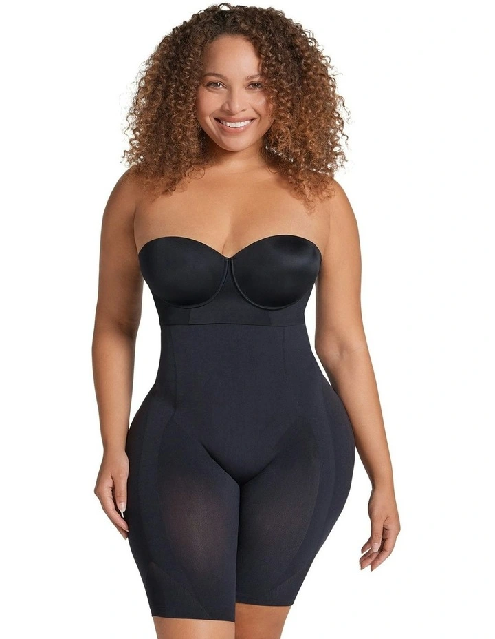 SmartShape Extra-High Waist Thigh And Tummy Control Short in Black
