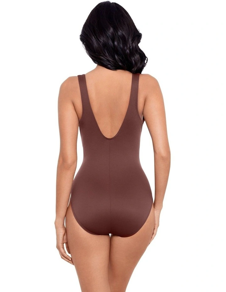 Must Haves Escape Underwired Shaping Swimsuit in Tamarind Brown