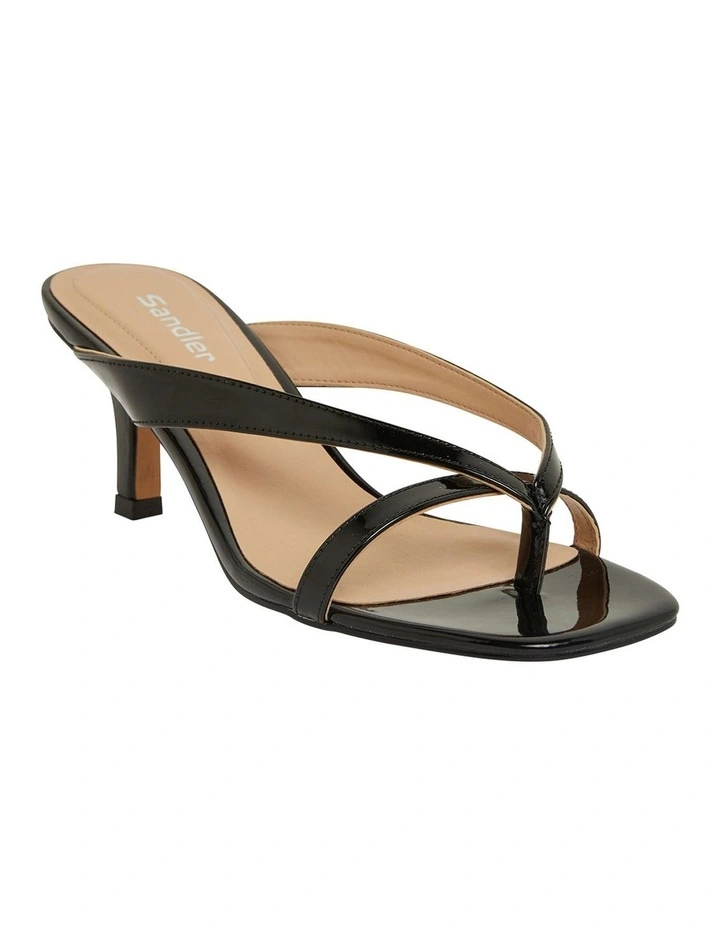 Madrid Black Patent Sandals