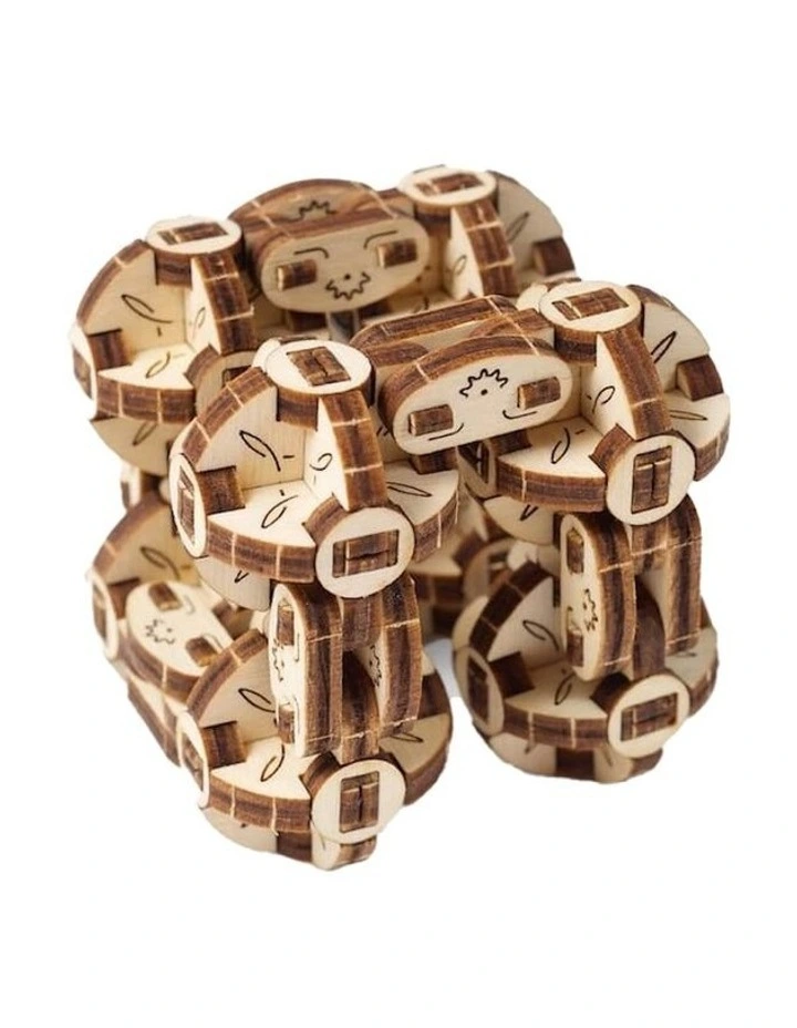 Flexi-Cubus 144 Piece Wooden 3D Puzzle Gift Set