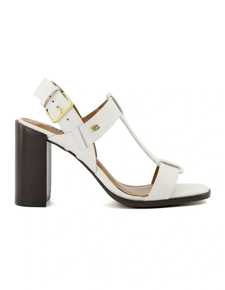 Jacie Heeled Sandal in White