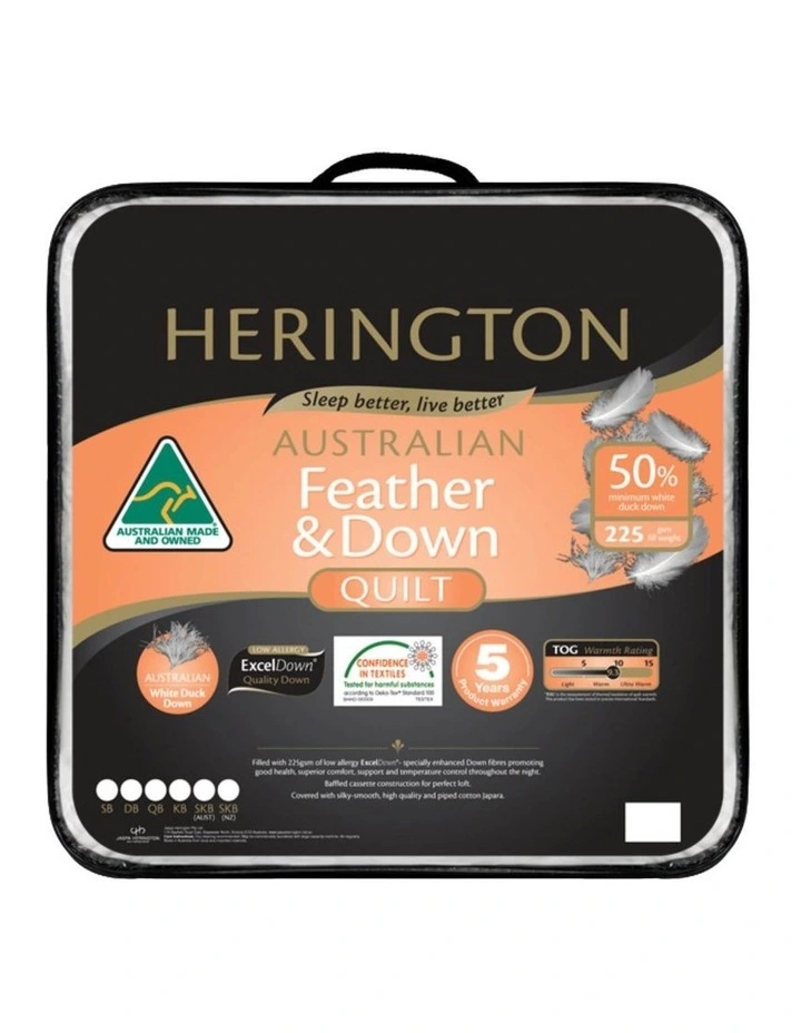 Herington Duck Quilt in White
