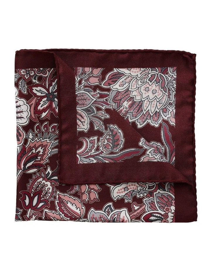 Floreale Silk Pochette in Red