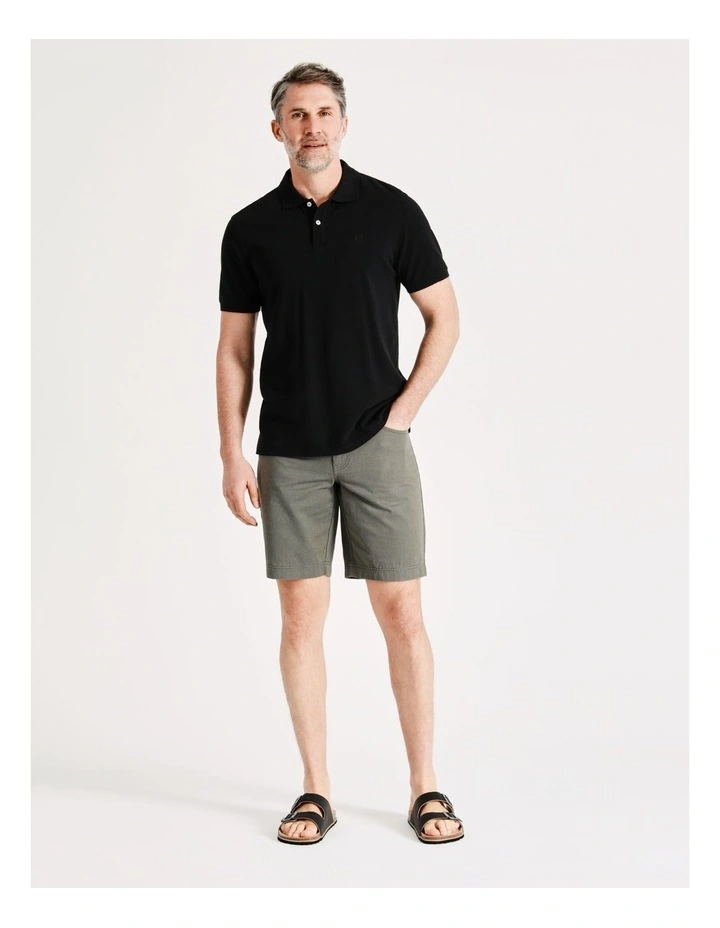 5 Pocket Printed Short in Khaki