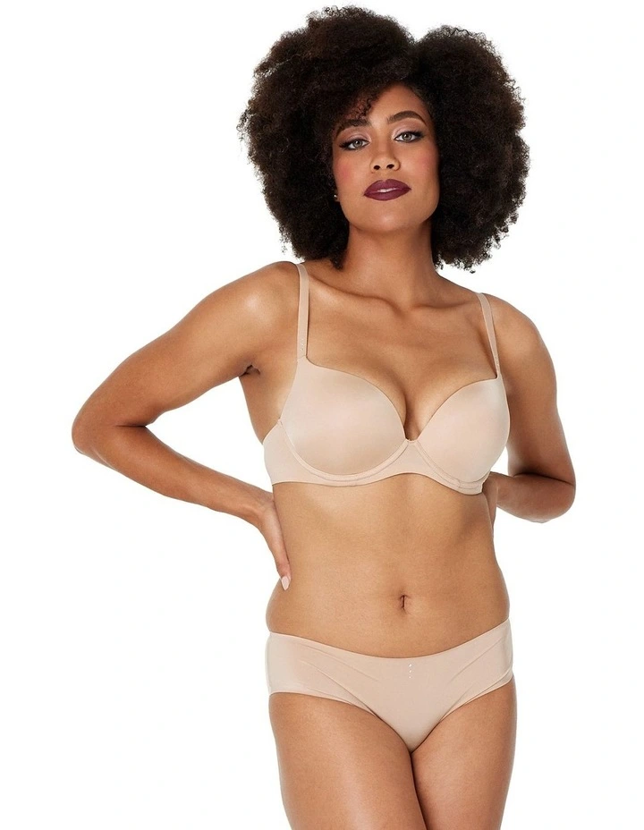 My Fit Smooth 200% Boost Push Up Plunge Bra in Frappe