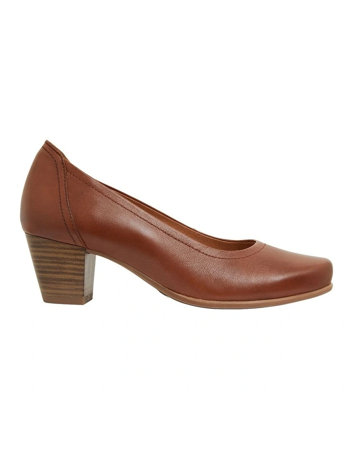 Cyrus Cognac Glove Heeled Shoes