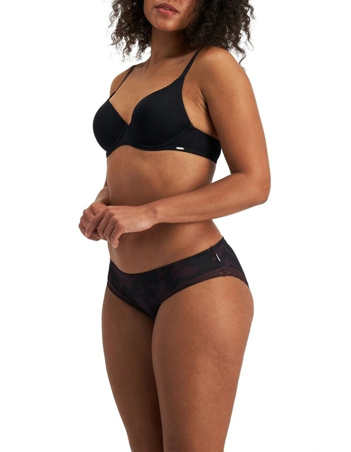 Parisienne Print Delicate Bikini in Black