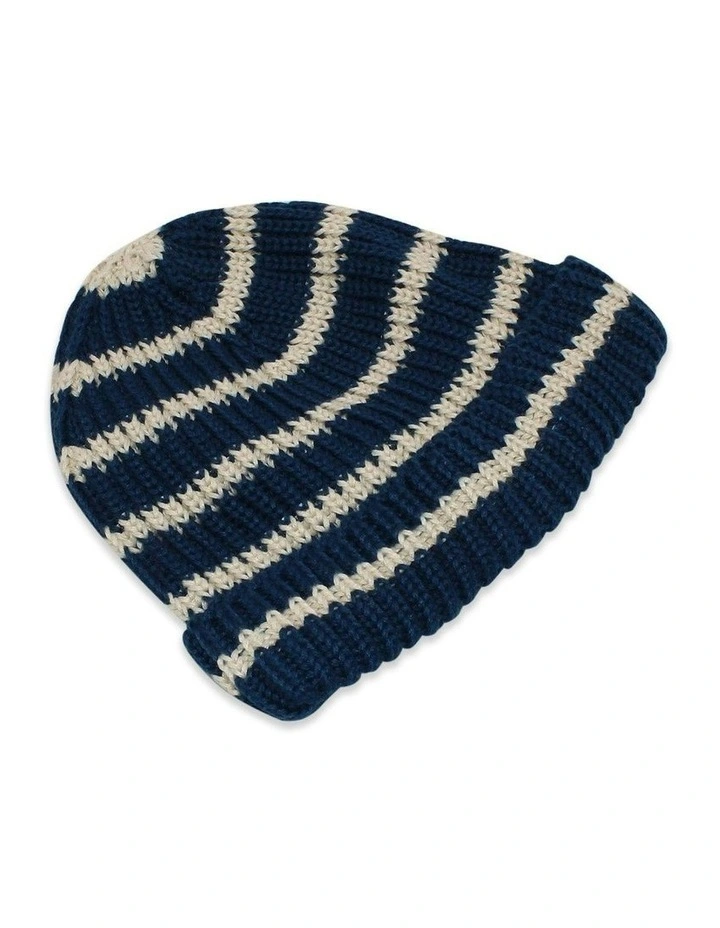 Rowan Mini Beanie in Navy