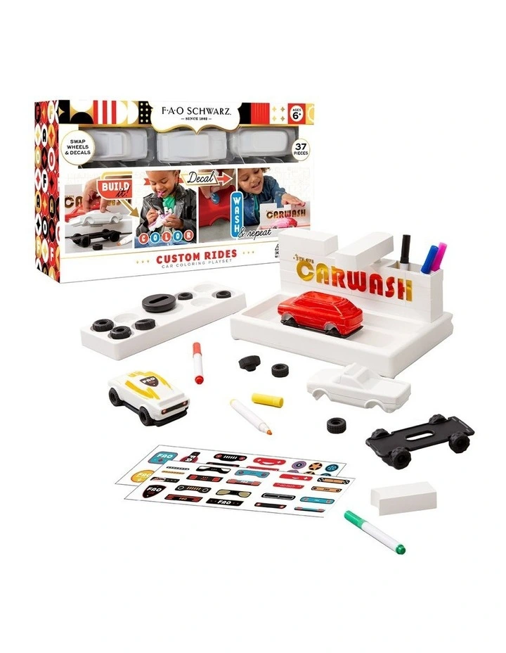 Custom Rides Car Colouring Playset 37 Piece