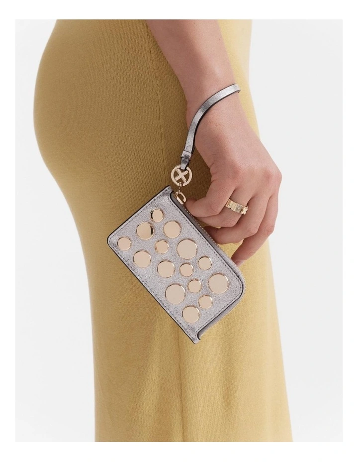 Glisten Card Pouch in Silver