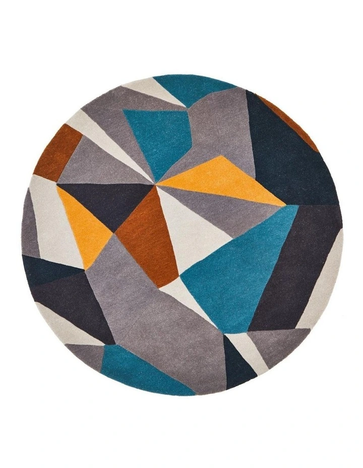 Matrix Pure Wool 902 Safari Round Rug in Multi
