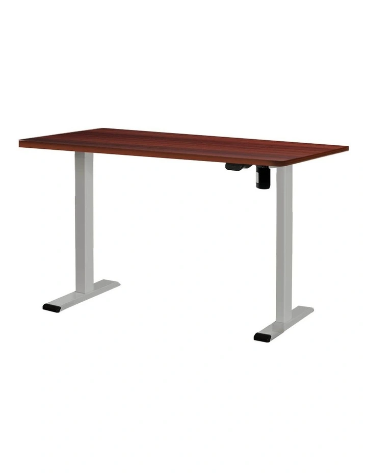 Electric Standing Desk 140cm in Walnut/Grey