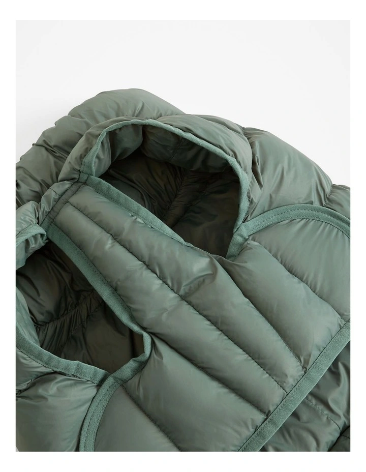 Recycled Nylon Balto Pet Puffer in Sage